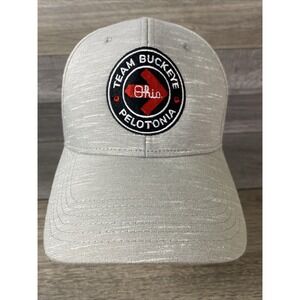Cap America Team Buckeye Pelotonia Ohio Hat Heather Grey Space Dye Snapback Cap